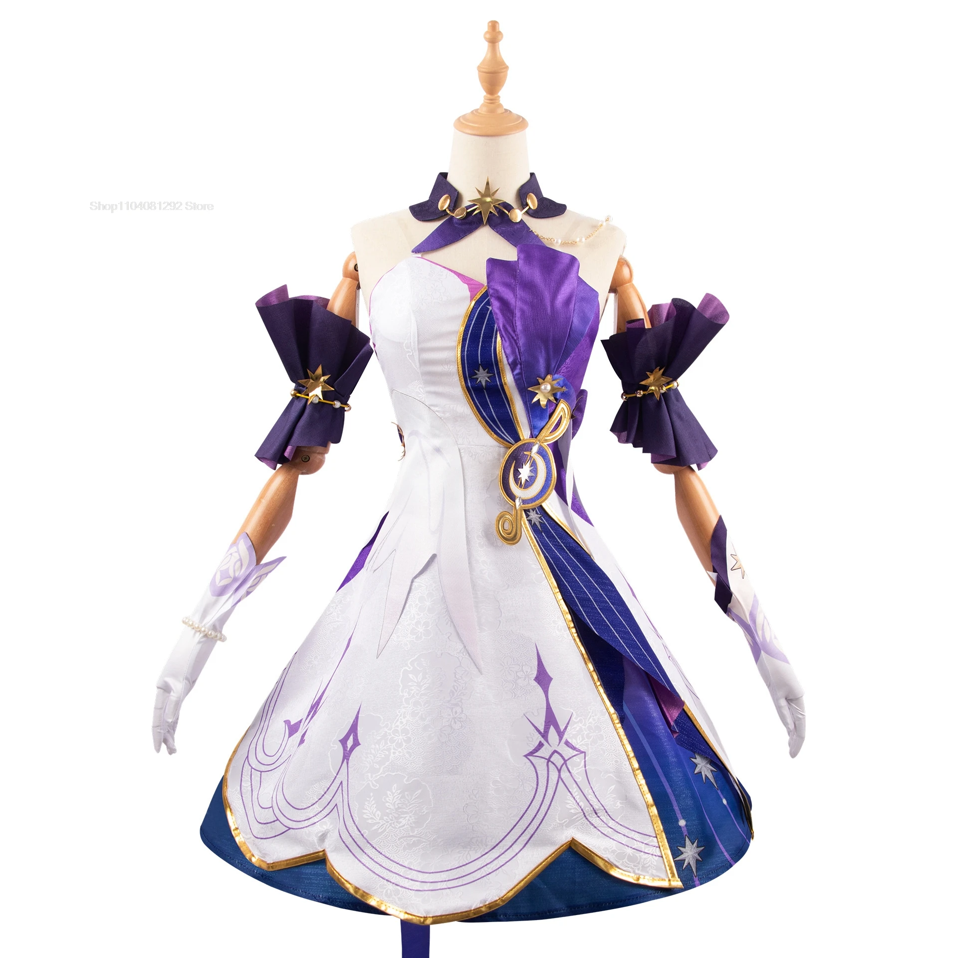 Robin Cosplay Game Honkai Star Rail Robin Cosplay Costume Anime 3D Print Dresses Wig Role Play Uniform Full Set for Women Girls