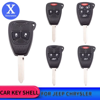 Xinyuexin Autosleutel Shell voor Chrysler Pacifica Aspen 300 Dodge Caravan Jeep Wrangler JK Commander Grand Cherokee 2/3/5 Knoppen