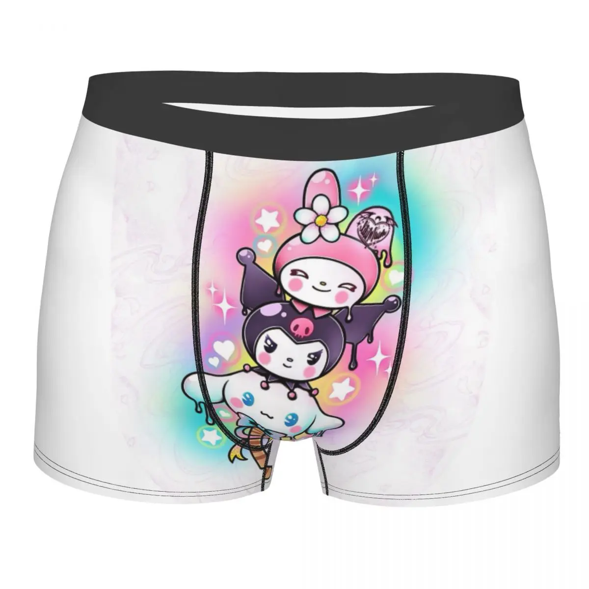 Moda maschile personalizzata My Melody Underwear Boxer slip Stretch Shorts mutandine mutande