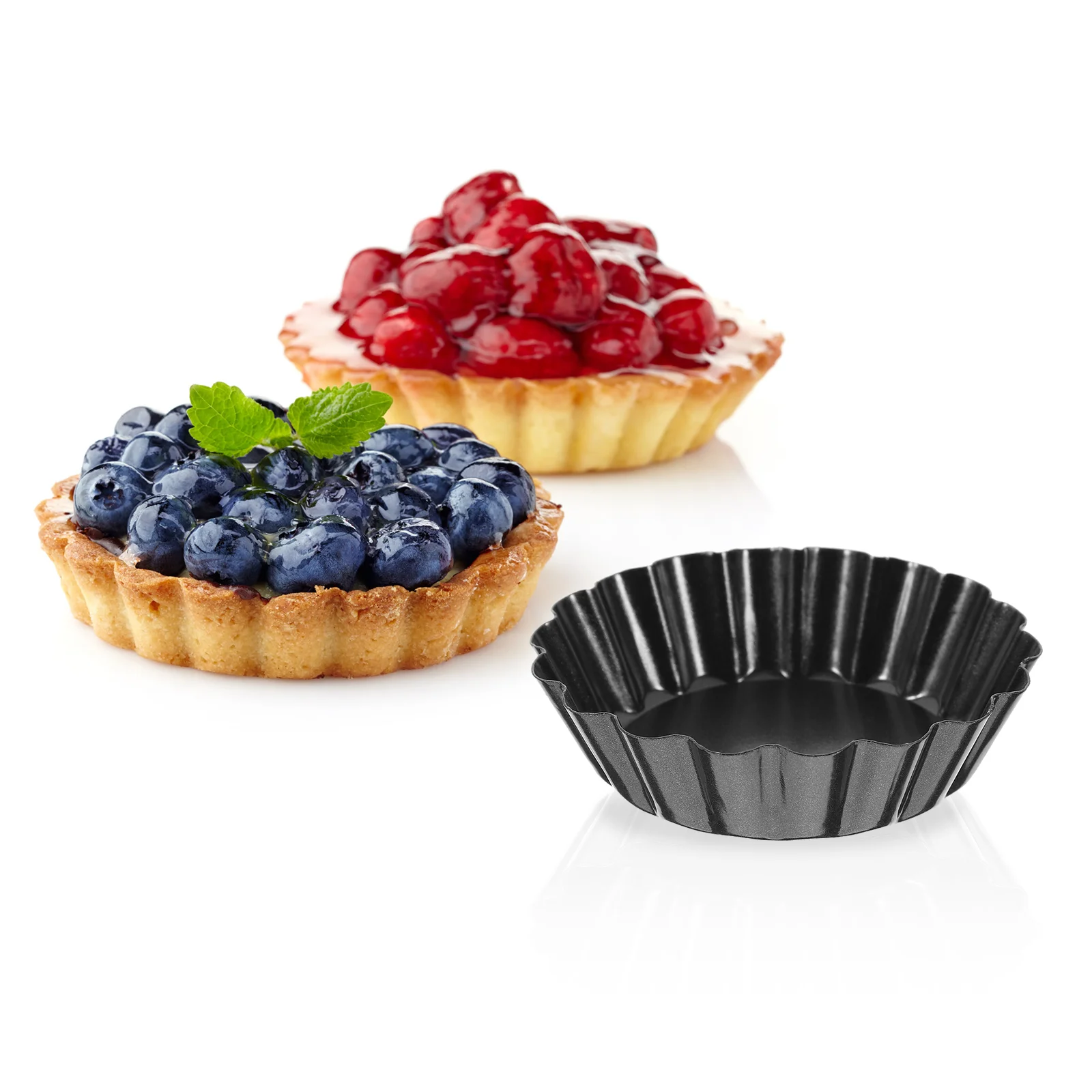 

8 Pcs Foil Pans Egg Tart Tray Mini Cake Kitchen Cooking Molds with Removable Bottoms Roasting