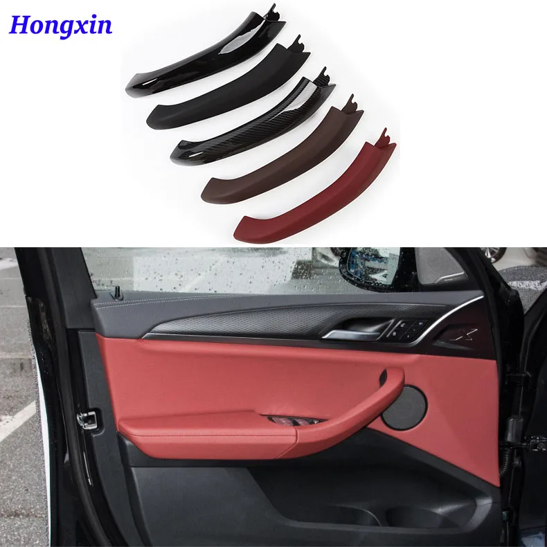 

G01 G02 Car Interior Left Right Door Inside Pull Handle Outer Cover Trim Fit for BMW X3 X4 G01 G02 G08 F97 F98 2018-2021