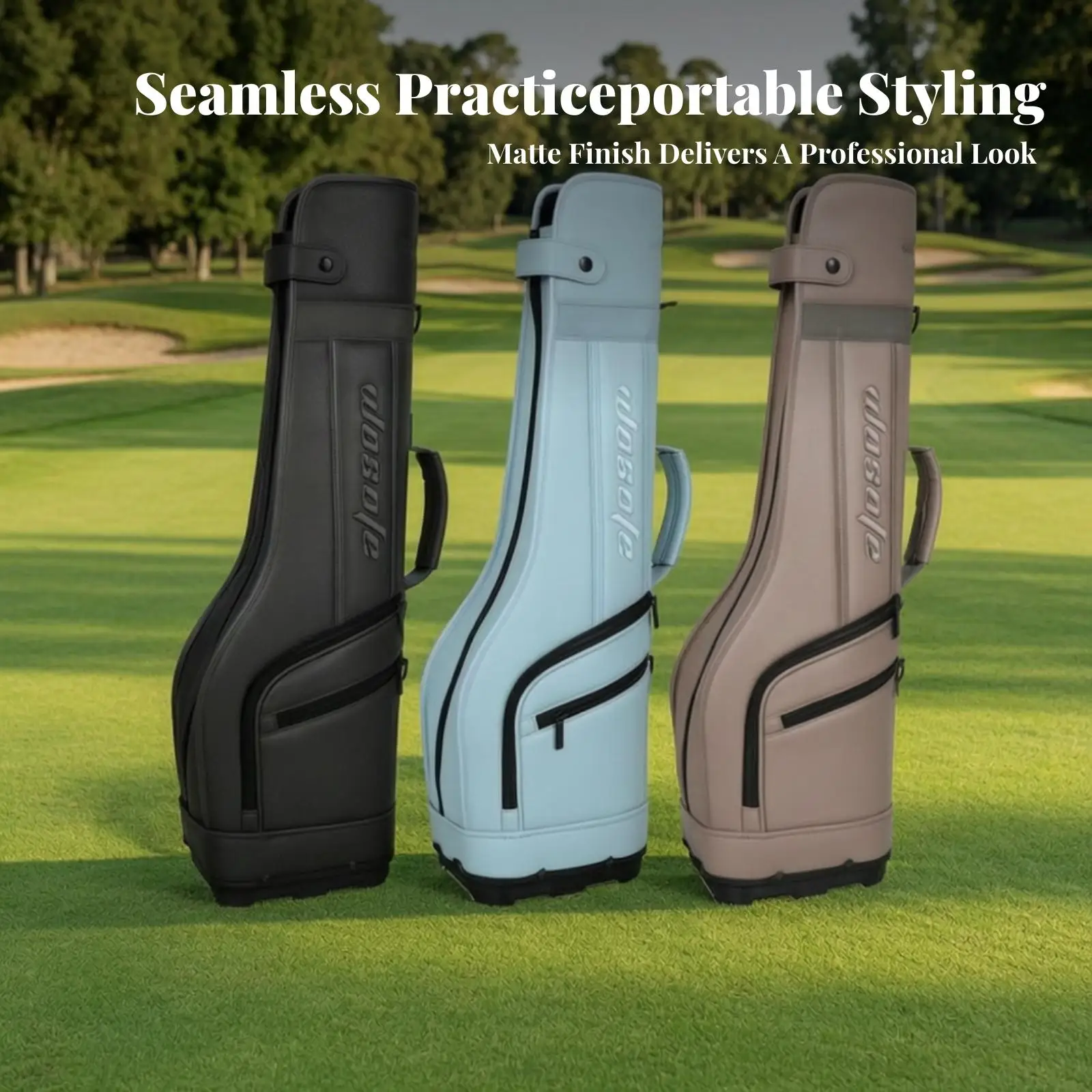 sac-de-golf-pratique-pour-les-voyages--peut-contenir-6-a-8-clubs-poche-avant-pratique-avec-fermeture-eclair