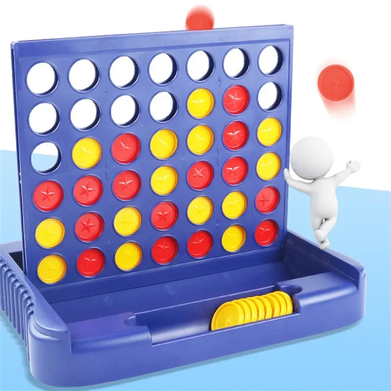 Klassisches Familien-Partyspiel, faltbares Connect-4-in-a-Line-Brettspiel, frühpädagogisches Puzzle, Denkspiel für Kinder, Denktrainingsspielzeug – Detail 8