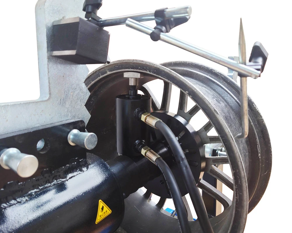 Alloy Wheel Straightening Machine-Semi-Automatic Mag Repair for 10-26 Inches Wheels 10T Working Pressure