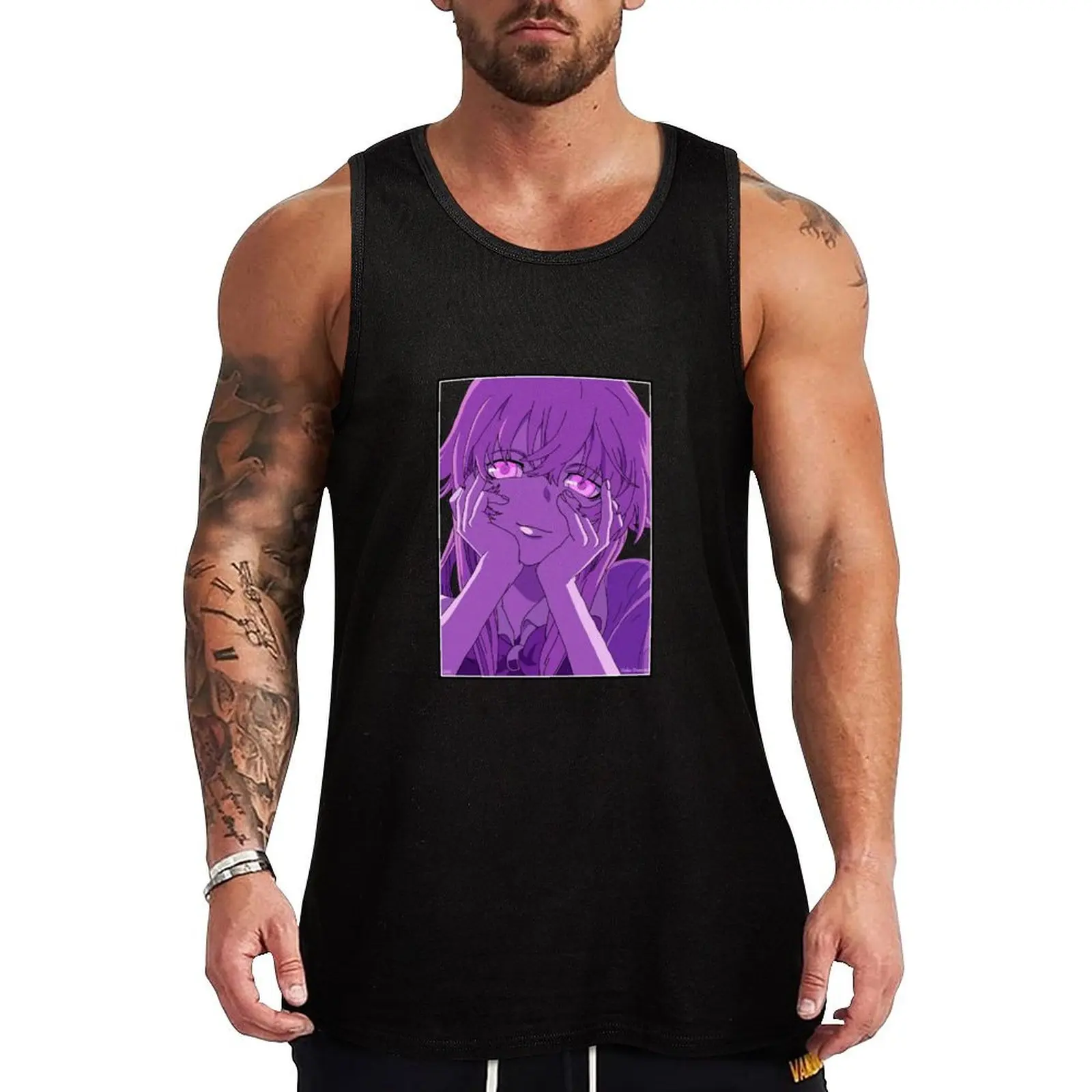 Yuno Gasai, Yandere Face Ver. Tank Top t-shirt for men Man clothes for gym