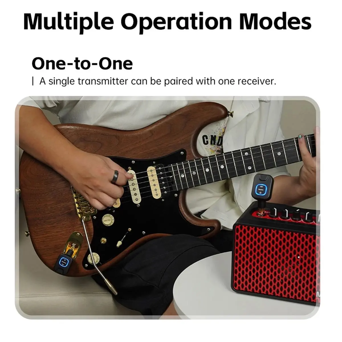 

SWS11 Беспроводная гитарная система 5,8 ГГц, передатчик, приемник, 6 каналов, разрешение 48 К/24 бит для электрической патрубки