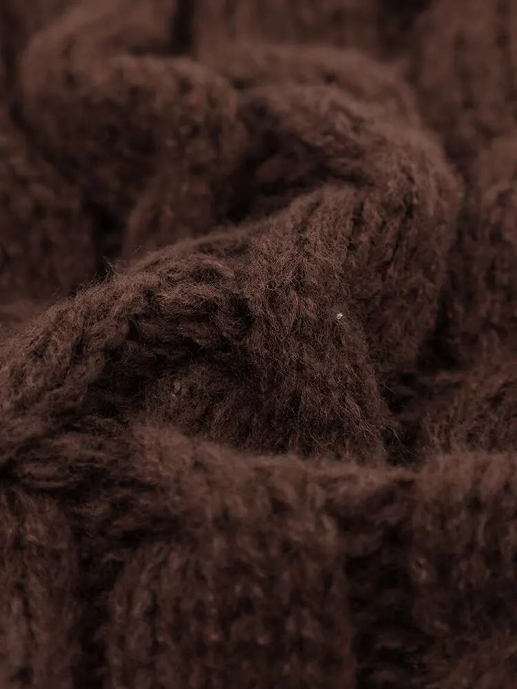 NLZGMSJ ผู้หญิงแฟชั่นแขนกุดหยาบถักเสื้อกั๊กเสื้อกันหนาวหญิง Chic กระเป๋าขนาดใหญ่ Patch ปุ่มเสื้อสเวตเตอร์ถักเสื้อกั๊ก Top