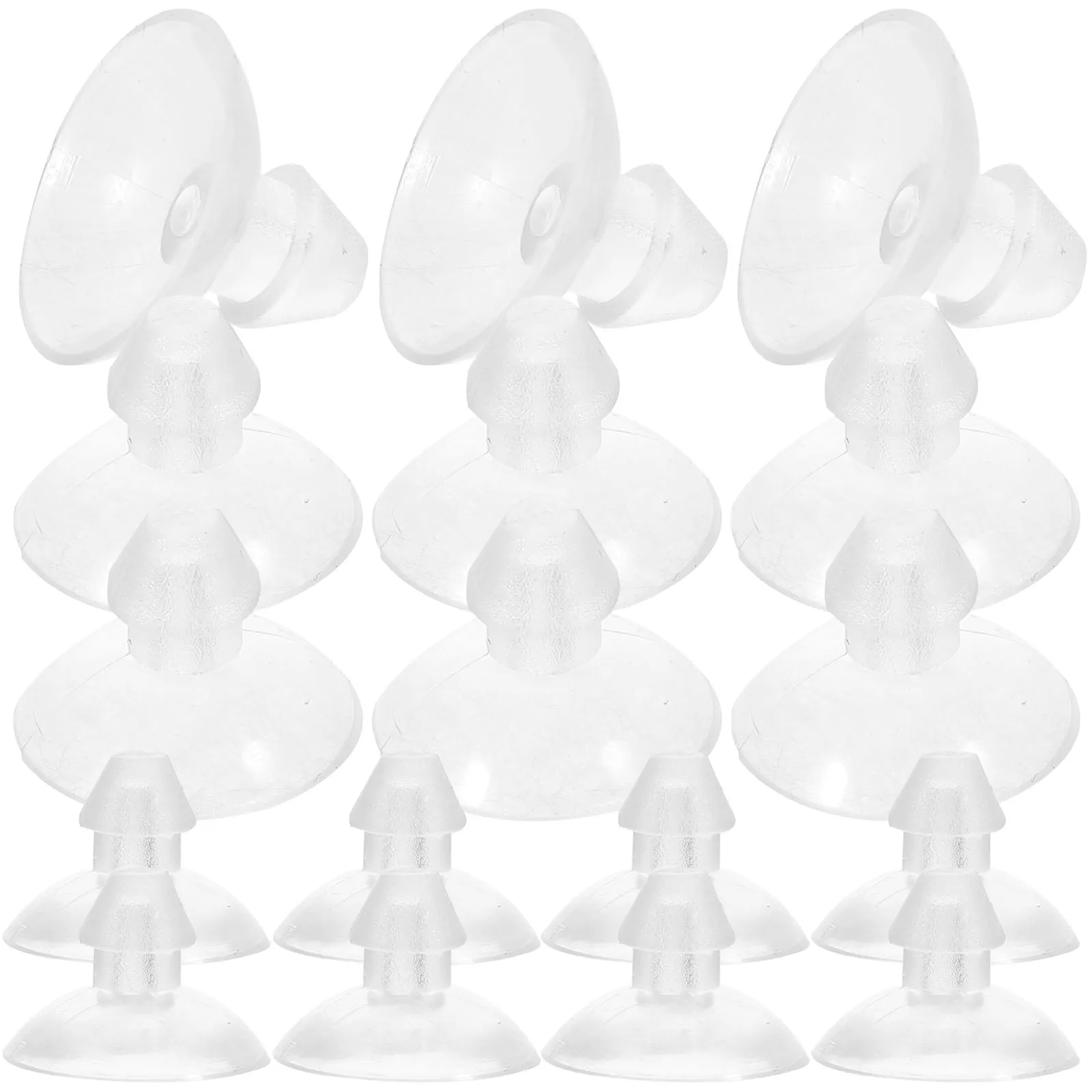 

100Pcs Transparent Suction Cups PVC Reusable Strong Hold for Glass Table Top Bathroom Tiles Window Hanger Wall Mount Heavy Duty
