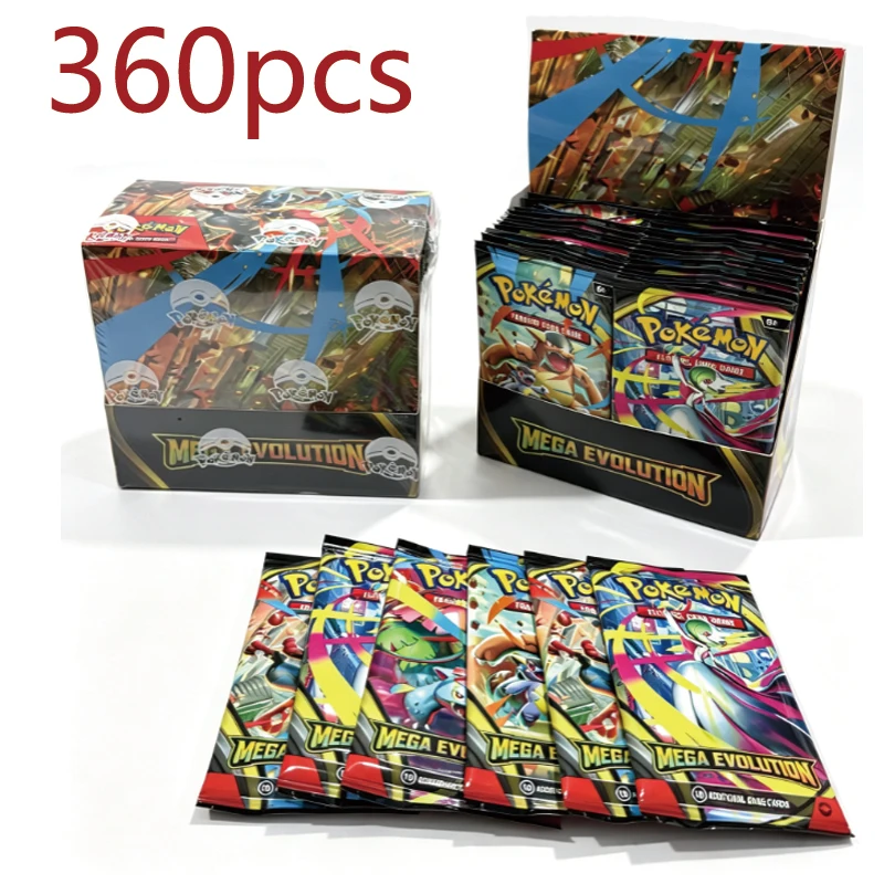 Mega Evolution Scarlet&Viole 60-360PCS Carta PokéMon 151 Prismatic Evolutions Black Bolt Booster In Inglese Carta Da Battaglia-image