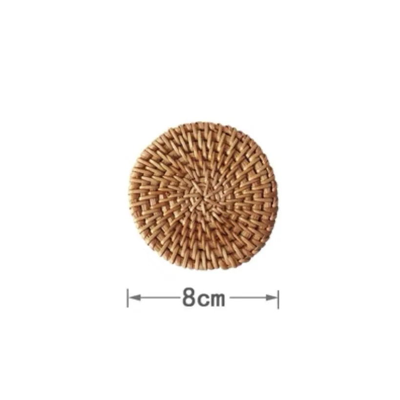 Vietnam Rattan Coaster Set Tea Mat Teapot Insulation Pad Cup Holder