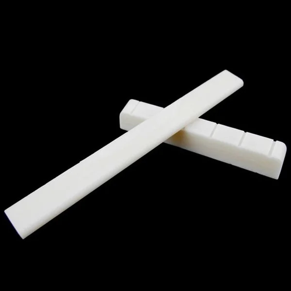 

Durable 2-in-1 Bone Saddle Nut Set for Classical Guitar 52x6x9mm 80x3x9mm White Classical Guitar Bone Saddle and Nut