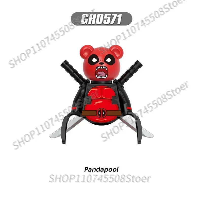 Heiße Sammelspielzeuge Marvel Bausteine Batgirl Magneto Wolverine Scream Deadpool Mini-Bausteine Partygeschenke