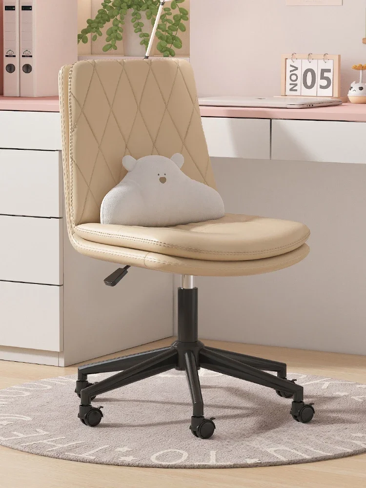 

Computer chair household solid wood backrest girls bedroom makeup children students