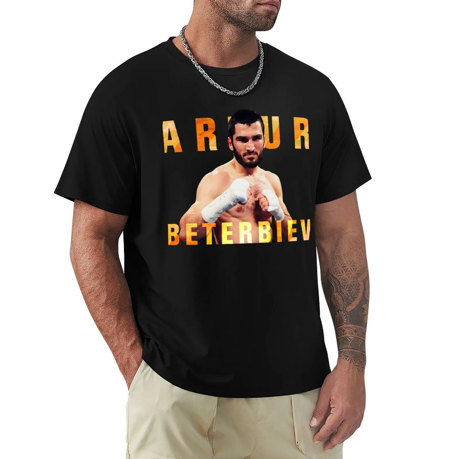 Gift For Men Artur Beterbiev Boxing Awesome For Movie Fan T-Shirt plus sizes oversizeds Aesthetic clothing Short sleeve tee men