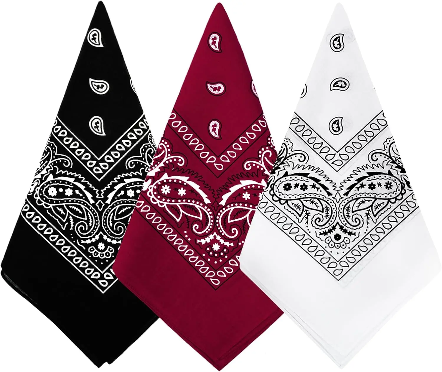 

100% Cotton Paisley Bandana Face Mask Scarf Headwear Square