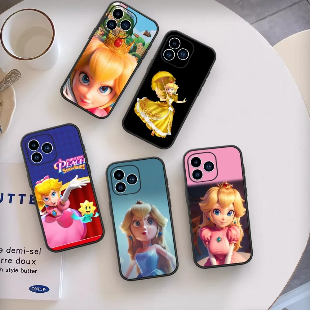 N-Nintendo Princess Peach Showtime! Чехол для телефона iPhone 13 14 15 11 12 X XS Mini Pro Max черный чехол