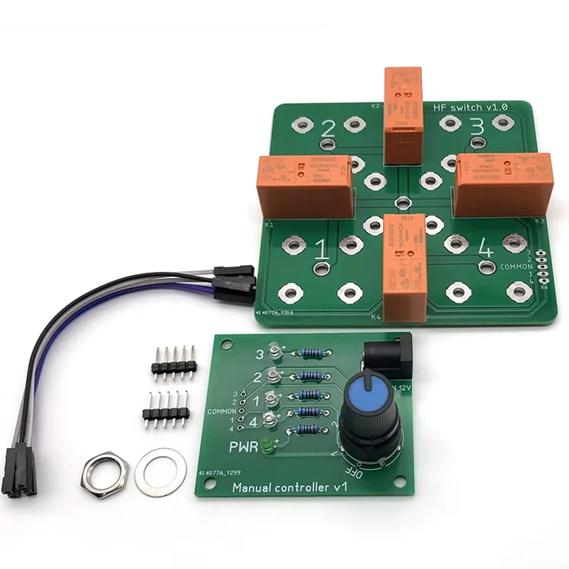 DIGIT-High Power 1.5Kw CW/RTTY Or 3000W PEP 4:1 Coax Remote Antenna Switch SO-239 Manual Controller Included