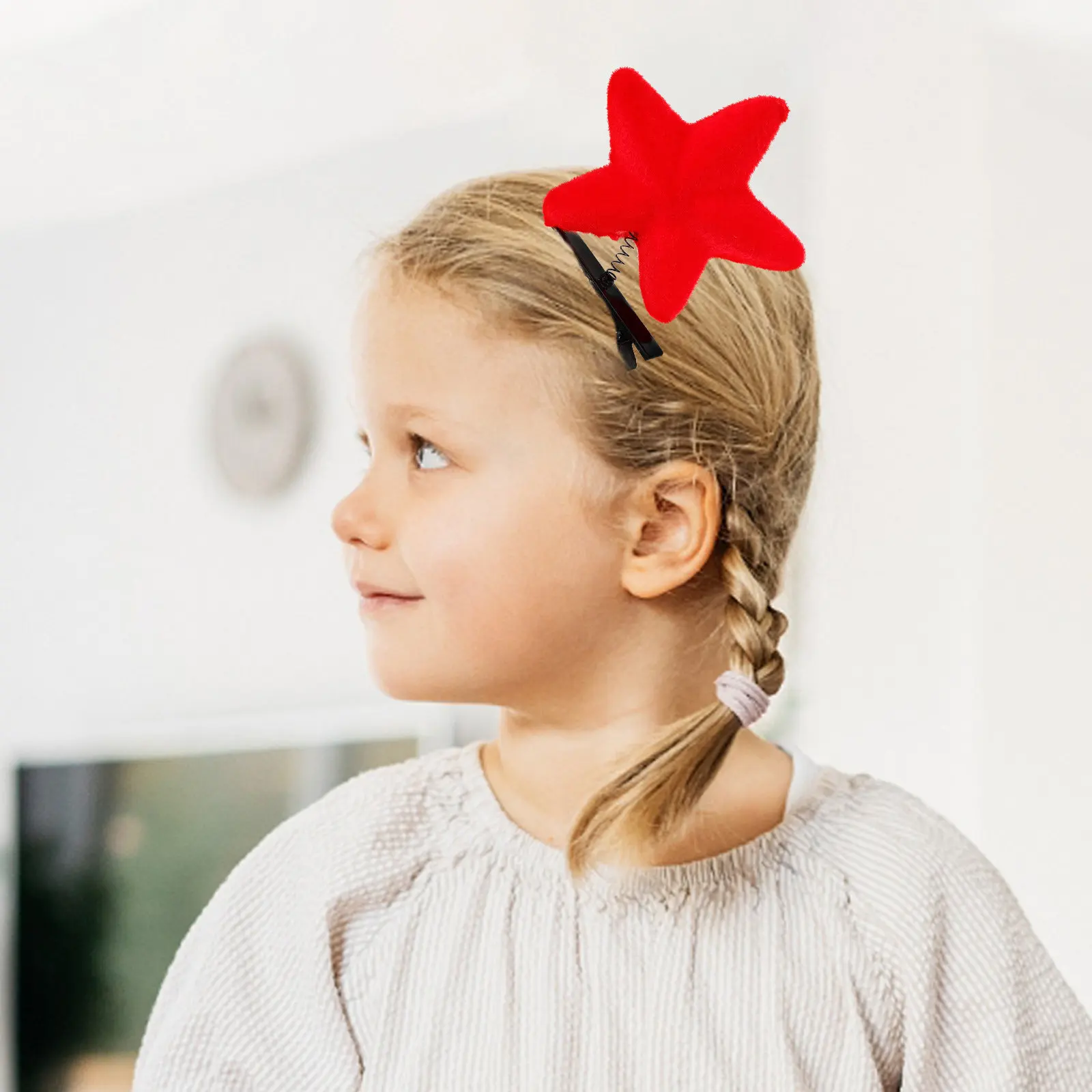 

8Pcs Star Hair Clips Set Cute Hair Accessories Zinc Alloy Foam Hairpins for Girls Perfect for Sports Events Stylish Hairstyles