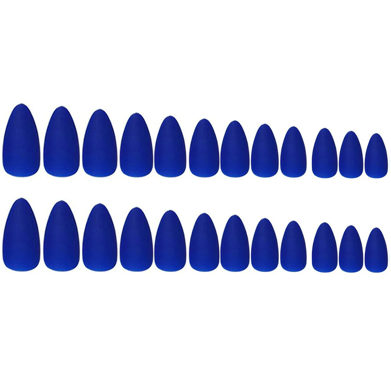 24-teiliges Set für sofortiges Makeover mit roten französischen Mandel-Kunstnägeln, 1 Nagelfeile & 1 Nagelkleber-Aufkleber-Set – Detail 26
