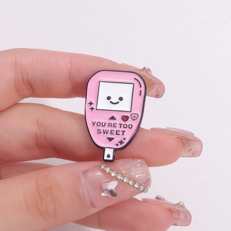 You\'re Too Sweet Enamel Pin Nurse Lapel Pin Schoolbag Accessories Bag Jewelry Gift For Doctor Nurse Friend
