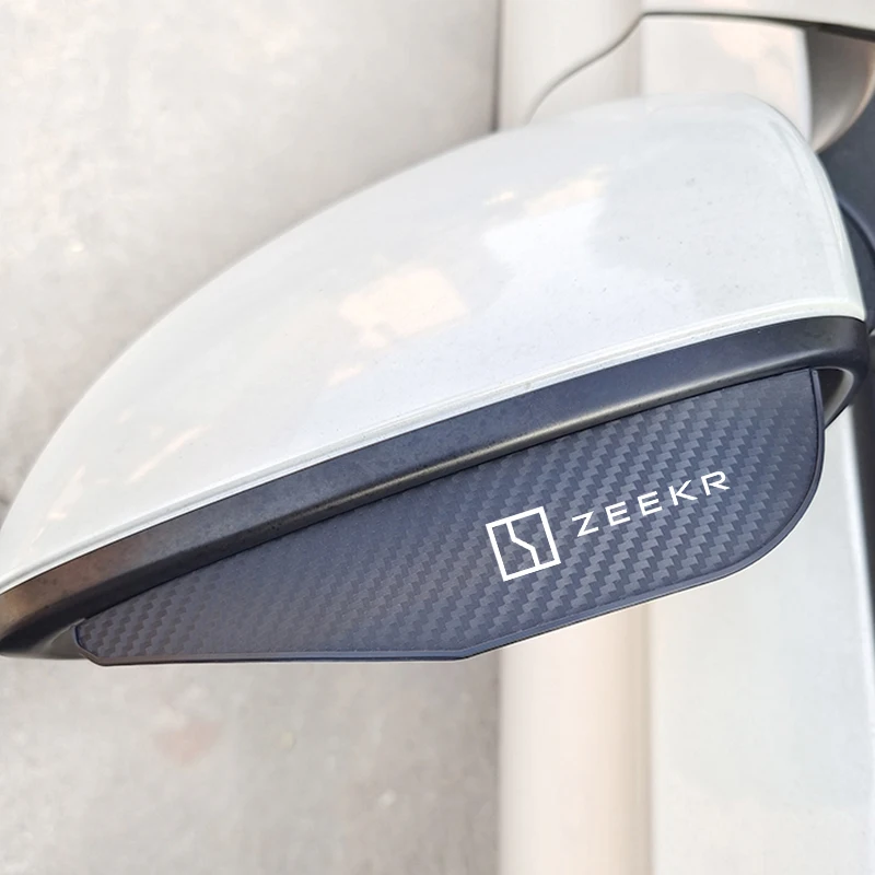 سيارة مرآة الرؤية الخلفية المطر الحاجب السيارات ملصق اكسسوارات ل ZEEKR X 001 009 2022 2023 2024 + اكسسوارات السيارات الزخرفية الخارجية