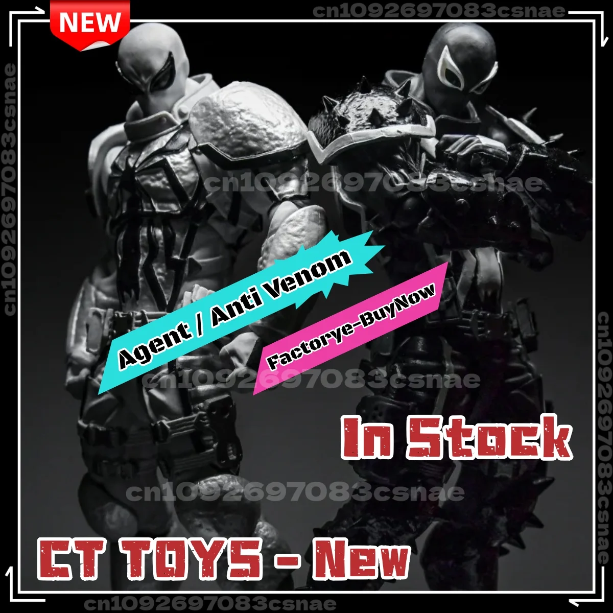 متوفر في المخزون Ct Toys Agent Venom Amazing Yamaguchi Agent مكافحة السم الشكل سبايدرمان أنيمي عمل الشكل مخصص الهدايا اللعب #1