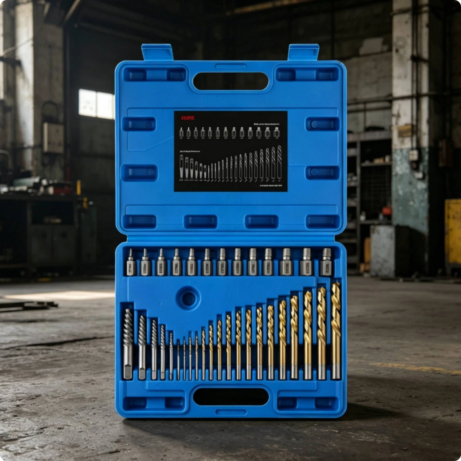 

49 Pieces Nut Extractor Drill Bit Set Multi-Purpose Broken Screw Extractor Kit Hex Screw Removal Tool Set Storage Case