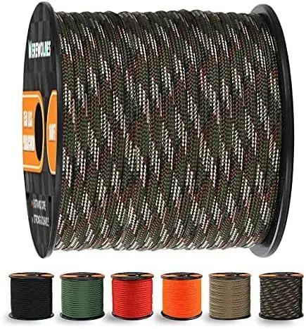

650lb Paracord Rope 9 Strand Type III 100ft 200ft Spool Camping Survival