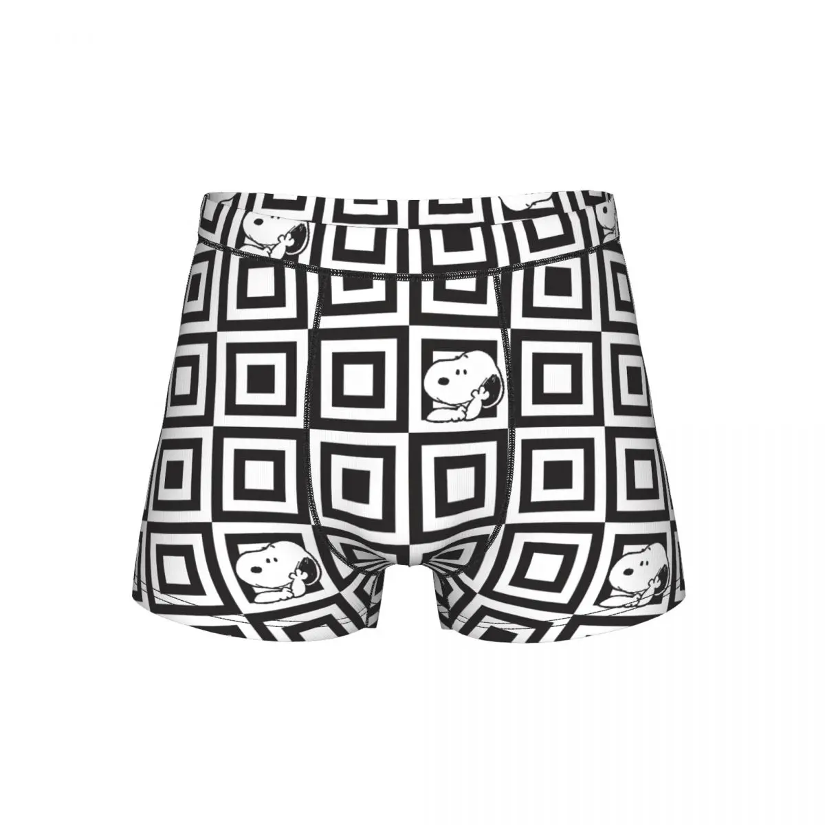 

Новинка: Мужские трусы-боксеры с милым мультяшным принтом Снупи, мягкие, удлиненные, для дома, размеры S-XXL