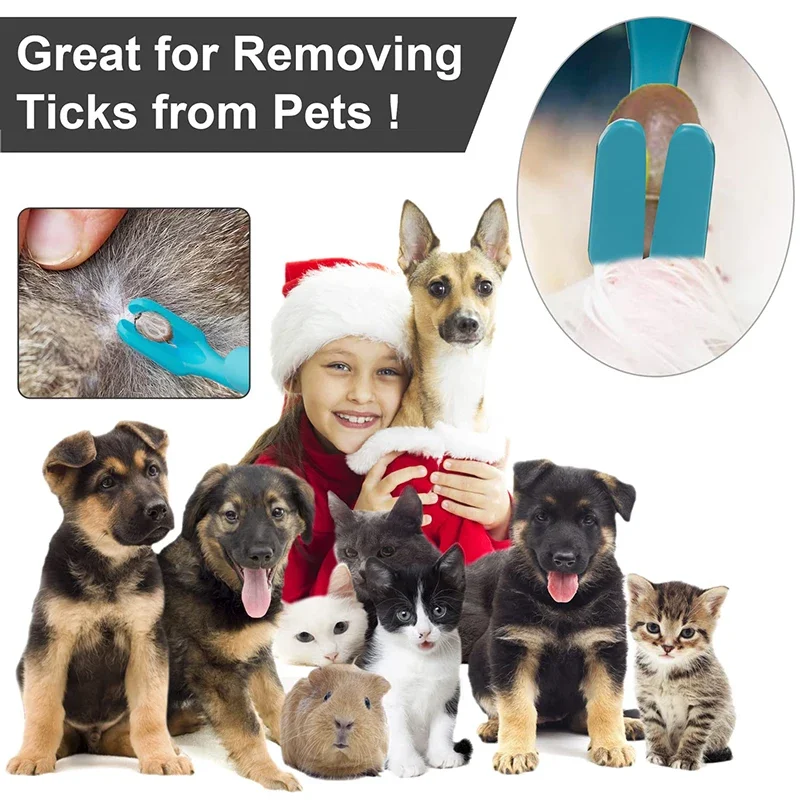 3 pz/set Pet Tick Remover Hook plastica Flea Pull pinzette rimozione Tick Gadget accessori per la pulizia per cani gatti umani