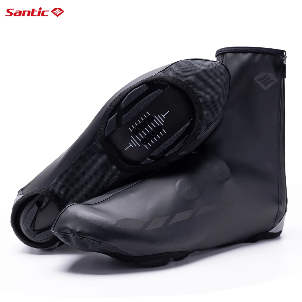 Santic Summer Cycling Shoe Covers Outdoor MTB Bike Waterproof Reflective Shoes Protector Road MTB Casual Overshoes Unisex