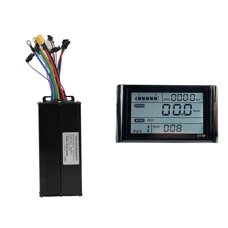 

Electric Bicycle 36V 48V 52V 40A 3 Model Sinewave Controller S900 LCD Display For 1500W 2000W Ebike Replacement Parts