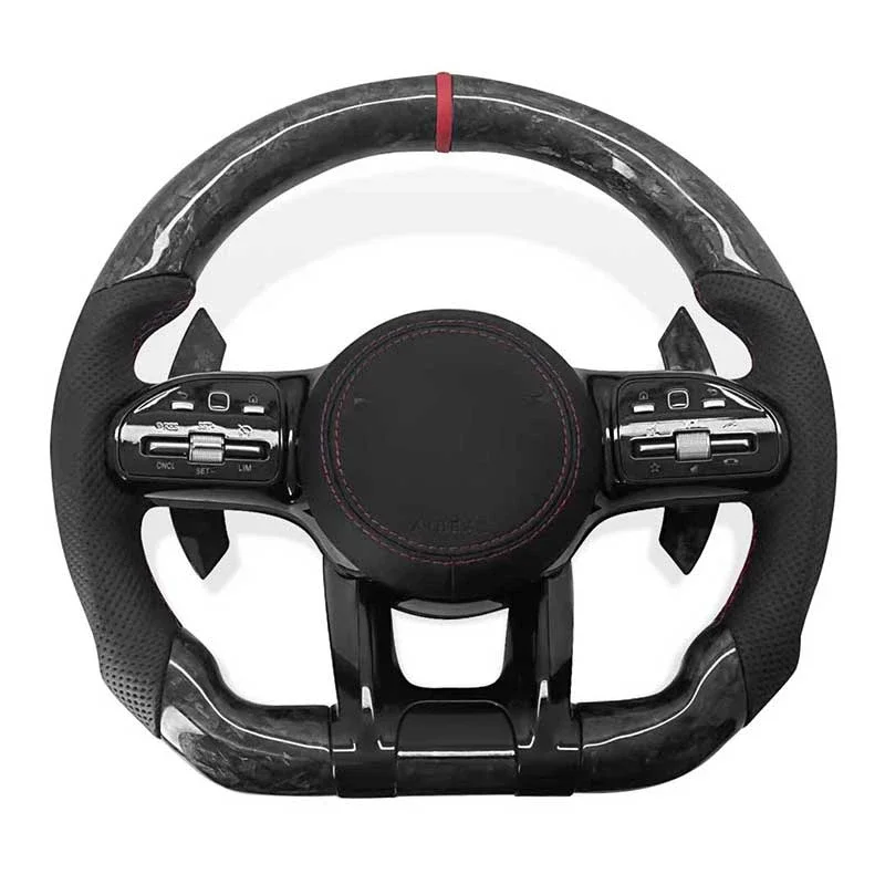 

Carbon Fiber Car Steering Wheel for Mercedes Benz AMG C280 W204 W205 W212 W222 W221 e63s GLE 400d C180 cls glc gle gls gla cla