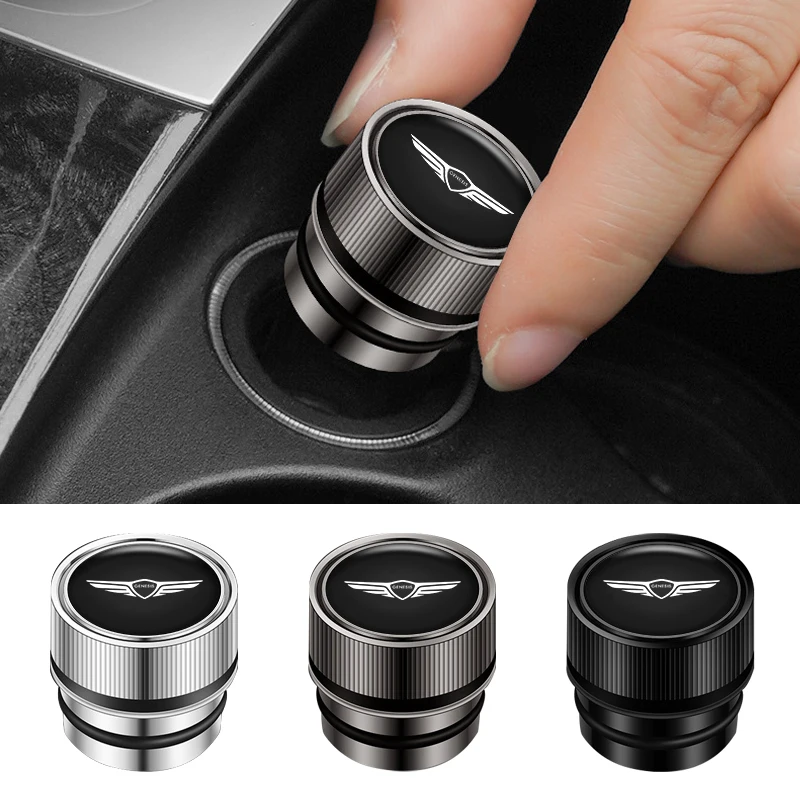 METAL Car Lighter Plug Cover Car Vehicles Cigarette Lighter Covers DustProof Cap For GENESIS gv60 Suv Coupe 2022 gv80 gv70 g70