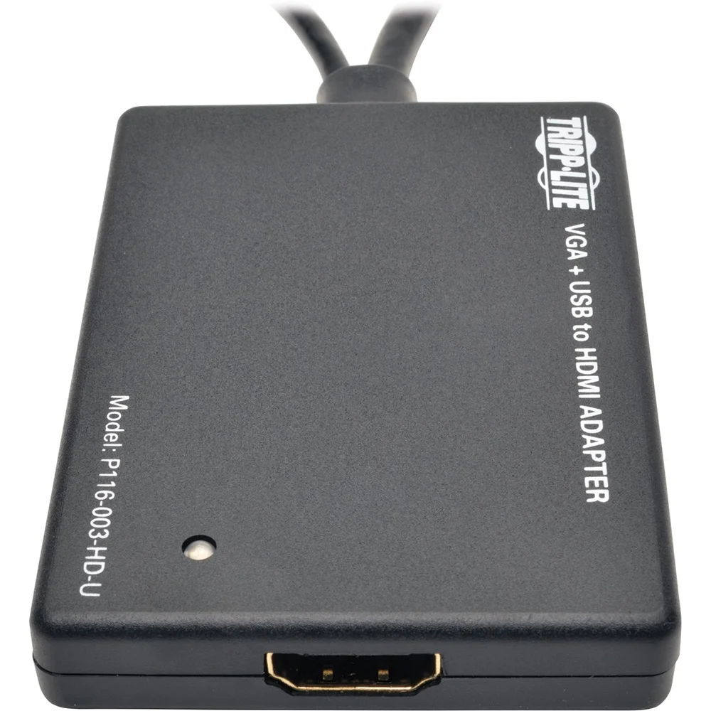 VGA to HDMI Converter Adapter 1080p Plug and Play Audio Support Compact Design No External Power Required High Definition Signal