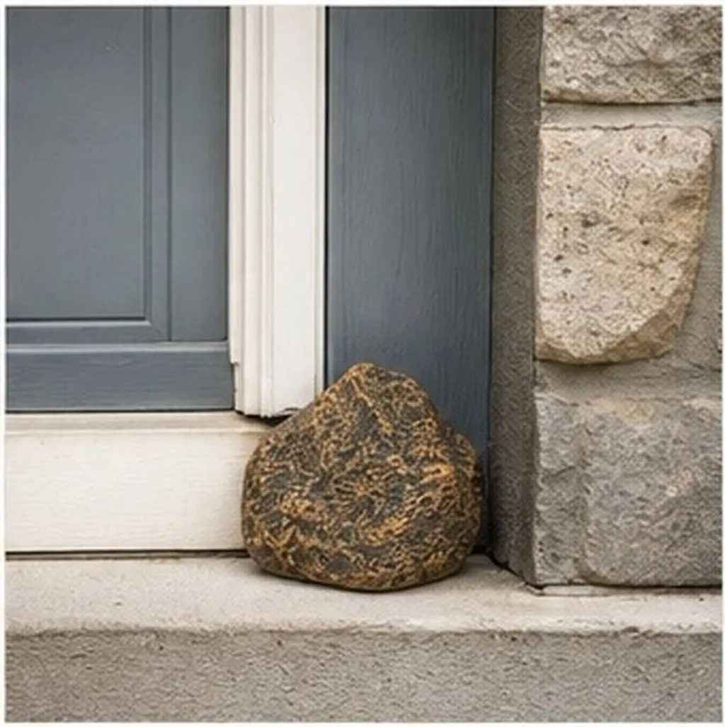 Realistic Stone-Shaped Waterproof Key Box for Outdoor Hidden Key Storage Garden Yard Patio Shed Gate Emergency Anti-Theft