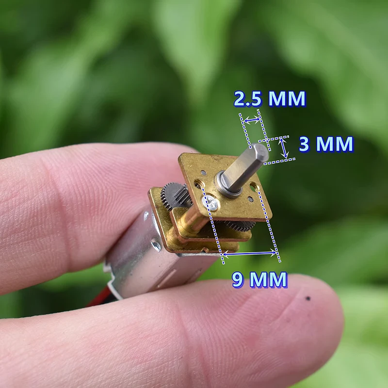 GA12-N20 Mini Full Metal Micro Gear Box Reduction Motor DC 5V-6V 29RPM-35RPM Slow Speed D-Shaft Large Torque view 2