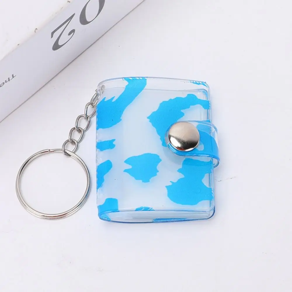 Easy to Use With Keychain Leopard Print Photo Album Chic Cartoon Mini Card Album Cute Star-chasing Photo Album Photo Storage