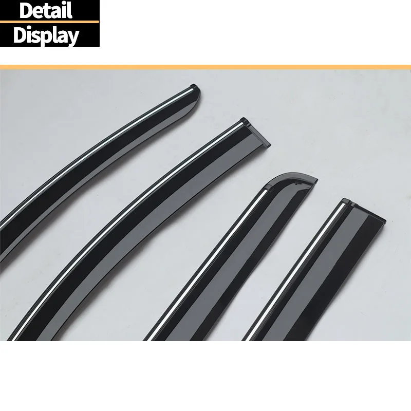 Weathershields Thickening Window Visors For Mitsubishi Triton L200 2015 2016 2017 2018 2019 2020 2021 2022 Anti-glare Door Visor