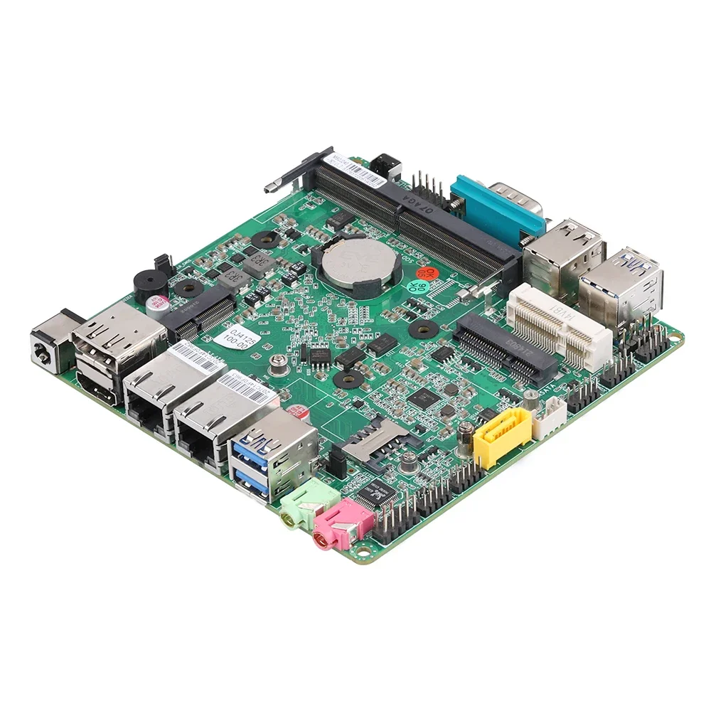 Qotom J4105 J4125 X86 Mini PC ITX Industrial Motherboard With 4 RS232 COM 2 LAN 6 USB 3 Display Port