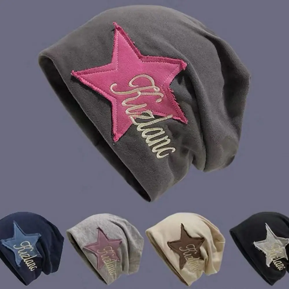 

and Winter Solid Color Ear Protection College Style Y2k Embroidery Korean Style Caps Women Warm Cap Beanie Hat Letter Hat