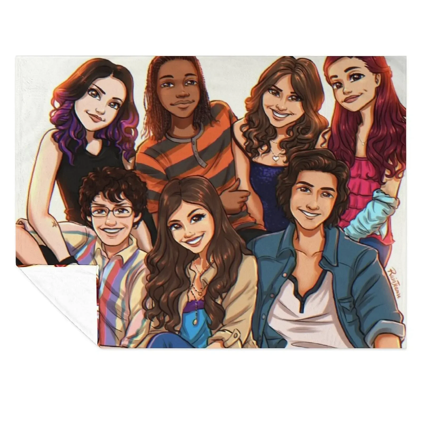

Victorious Cast Throw Blanket Picnic Kid'S Summer Soft Beds Blankets