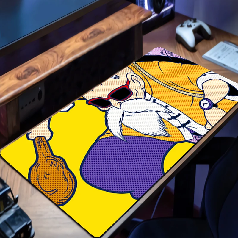 Mouse Pad Office PC Accessories Extended Pad Pattern Desk Mat Anti-slip HD Dragon Ball Master Roshi Mousepad Rubber Gaming Mats