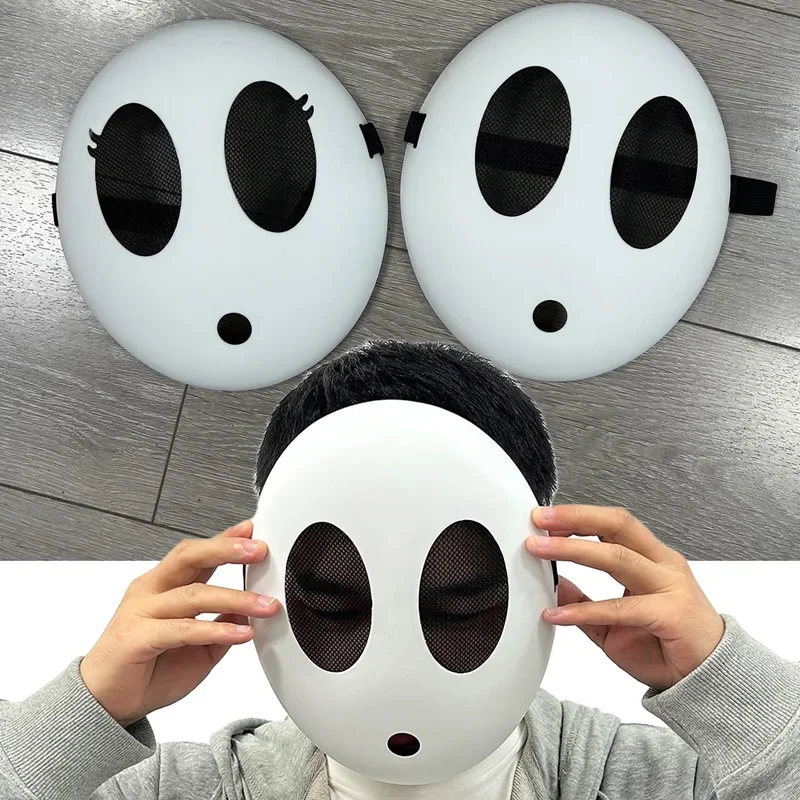 

Game Shy Guy Bros Plastick Mask Cosplay Funny Cute Kid Boys Girls Adlut Mask Halloween Carnival Party Costume Props High Quality