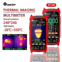 TOOLTOP ET14S 2In1 Thermal Imager Multimeter 2.8 Inch Touch Screen Circuit Car Inspection Infrared Thermal Imager Multimeter