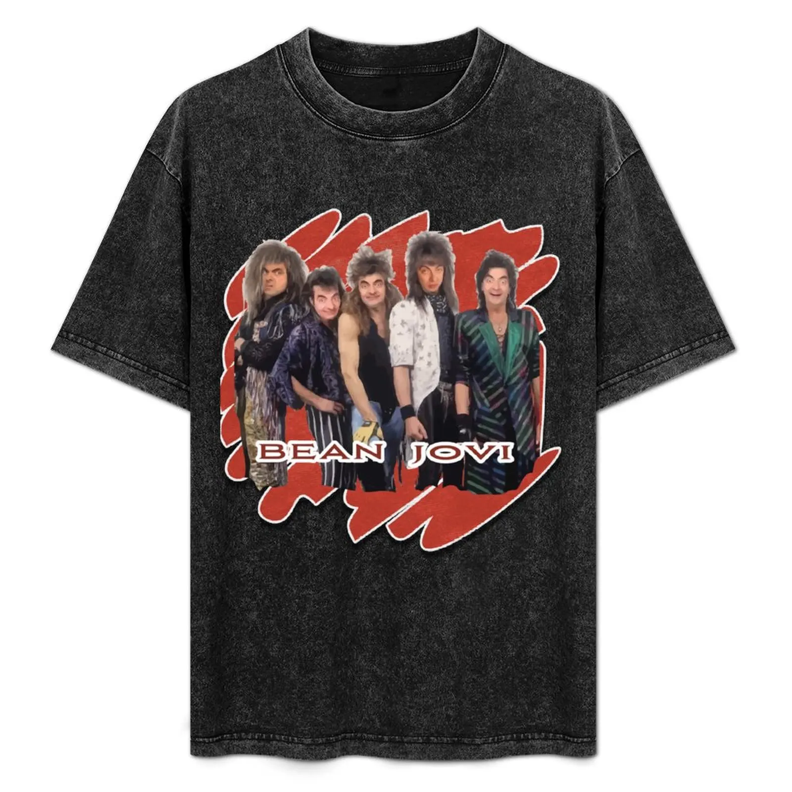 

Bean Jovi Rock Band 1990 Pop Rock Comedian Funny Music T-Shirt Classic Crew Neck Cotton T-Shirt