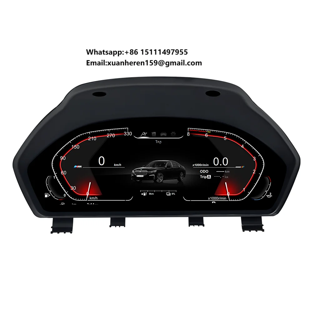 

New 12.3 Inch Car LCD Dashboard Digital Cluster Instrument Panel Linux System 1920x720 Resolution Plug-n-Play for 3/4 Series