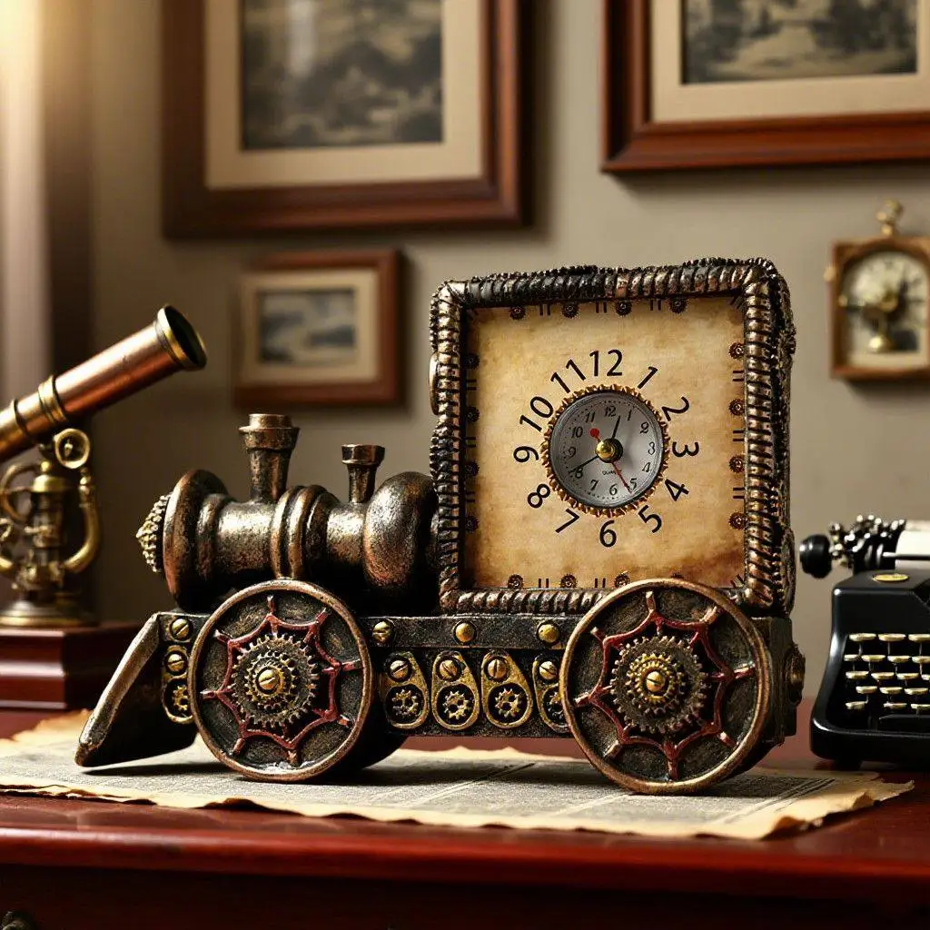 

Vintage Decorations, Locomotive Clocks, Old Items, Home Decor Decorations, Punk Style Gifts