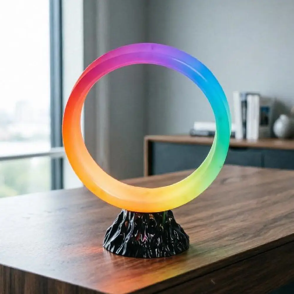 RGB RGB Color Changing RGB Smart Table Lamp USB Plug Energy Efficient Ring Table Lamp Atmosphere Circular Design Ambient Lighting - Aliexpress Deal