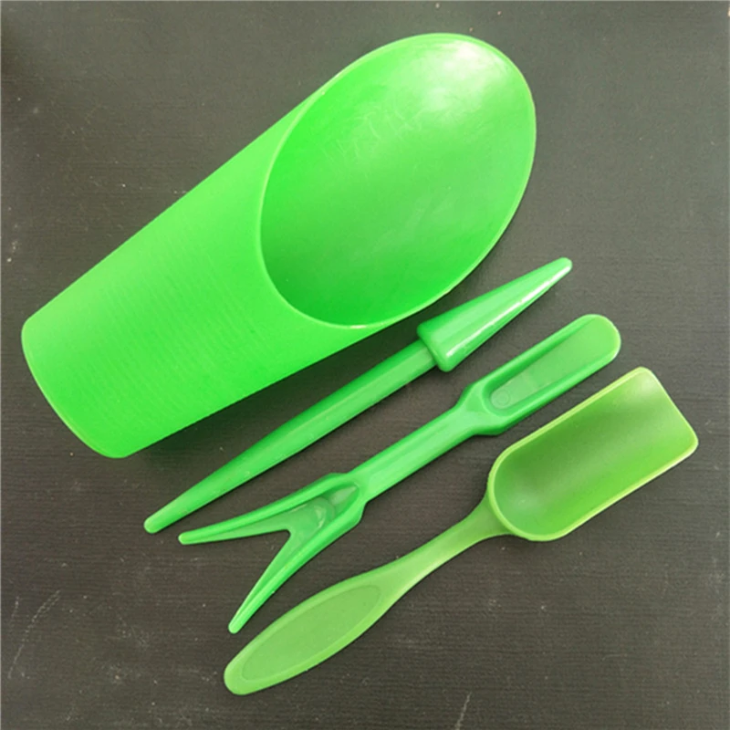 4 stks/set, Plastic Duurzaam Emmer schop Ingemaakte Teelt cilinder MeatPlant bodem schop Tuingereedschap Mini Tuin Planten Tool